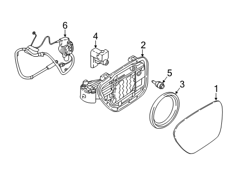 2017 BMW 330i Fender & Components Locking Mechanism Diagram for 51177377654