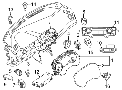 2018 Nissan Maxima Switches Amplifier-Control, Air Conditioner Diagram for 27760-9DE0A