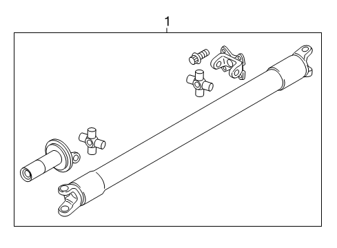 2017 Ford F-150 Drive Shaft - Rear Drive Shaft Diagram for HL3Z-4R602-E