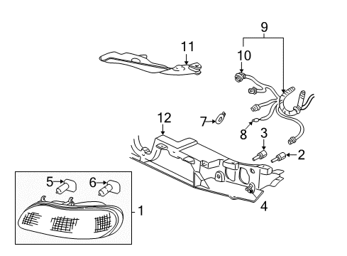 2004 Chevrolet Classic Headlamps Harness Asm-Fwd Lamp Wiring Diagram for 22718497