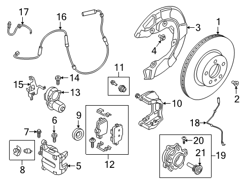 2020 BMW Z4 Brake Components REPAIR KIT FOR WIRING LOOM Diagram for 34206894089