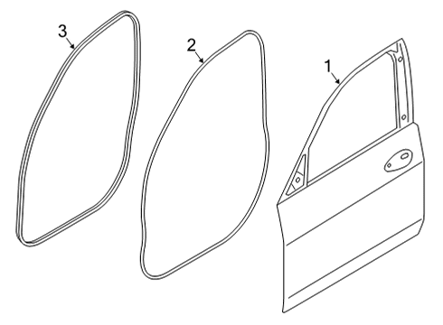 2020 BMW X6 Door & Components EDGE PROTECTION, DOOR, FRONT Diagram for 51769465545