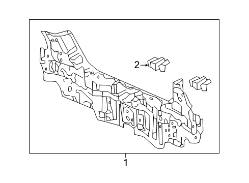 2017 Honda Fit Rear Body Panel, RR. Diagram for 66100-T5R-A10ZZ