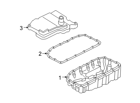 2008 Honda Civic Automatic Transmission Pan, Oil Diagram for 21151-RPS-000