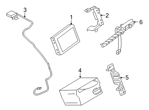 2010 Nissan GT-R Navigation System Antenna Assy-Gps Diagram for 25975-JF62A