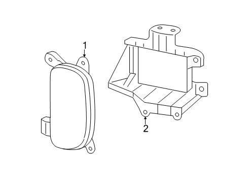 2015 Kia Sorento Rear Reflector Lamp Assembly-Rear Fog Diagram for 924062P700