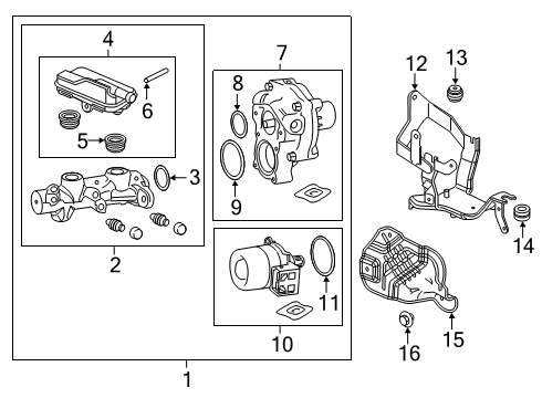 2021 Honda Insight Hydraulic System O-Ring Diagram for 57301-T6C-J01