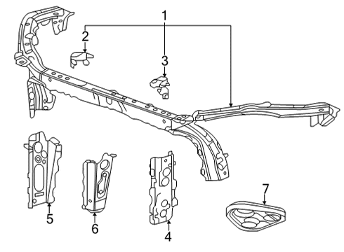  BAR ASM-F/END UPR TIE Diagram for 60007387