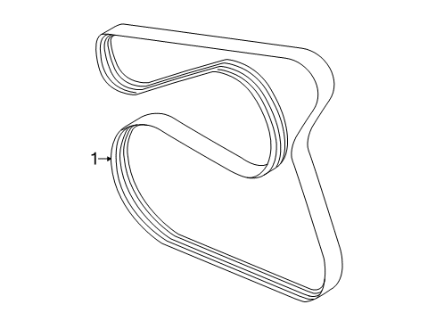 2017 Ford Escape Belts & Pulleys Serpentine Belt Diagram for F1EZ-8620-A