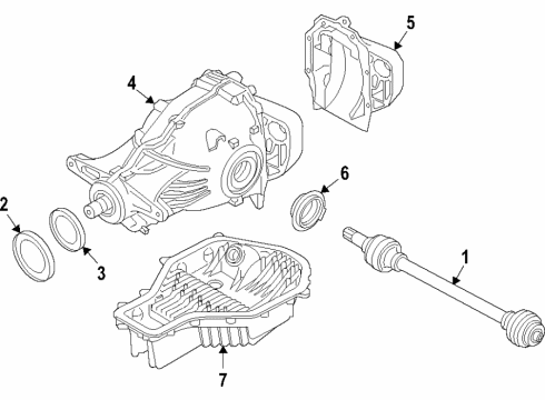 2015 BMW M4 Rear Axle Shafts & Joints, Differential, Drive Axles, Propeller Shaft Final Drive With Differentia Diagram for 33108090464