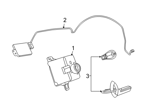 2012 Ram 1500 Keyless Entry Components Key-Blank Diagram for 68093106AC