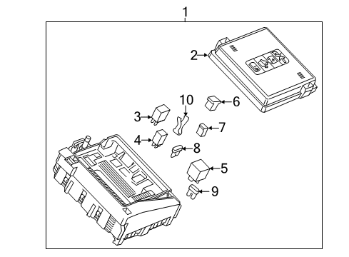 2018 Chevrolet Traverse Fuse & Relay Relay Diagram for 13455283