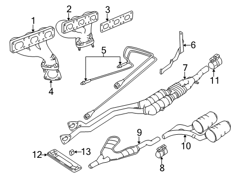 1997 BMW 528i Powertrain Control Rubber Mounting Diagram for 18211723915