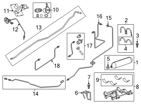 2014 Ram 3500 Fuel System Components Tube-Fuel Diagram for 68141616AC