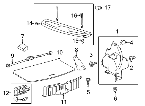 2014 Toyota Yaris Bulbs Compartment Lamp Diagram for 81330-30100