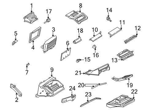 2000 Pontiac Grand Am Air Conditioner Seal, Heater & A/C Evaporator Tube Diagram for 52479798