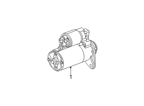 2001 Chrysler PT Cruiser Starter Electrical Engine Starter Diagram for 5033067AC