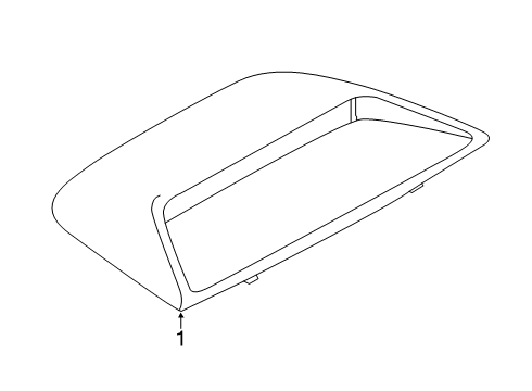 2022 Nissan Altima High Mount Lamps Lamp Assembly-Stop Diagram for 26590-6CA1A