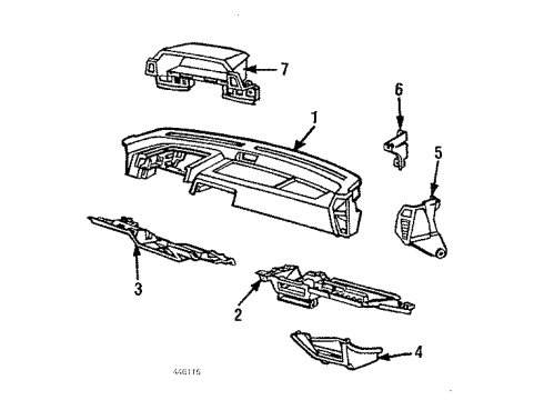 1985 Honda Prelude Instrument Panel Visor, Meter *B49L* (FAIR BLUE) Diagram for 66211-SB0-670ZG