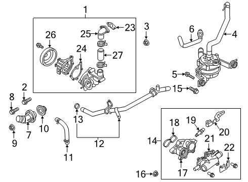 2020 Kia Niro Powertrain Control Bolt Diagram for 1140308126K