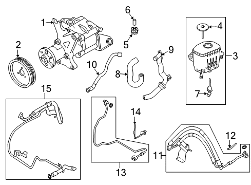 2010 BMW 750Li xDrive P/S Pump & Hoses, Steering Gear & Linkage Expansion Hose 2Nd Part Diagram for 32416793762