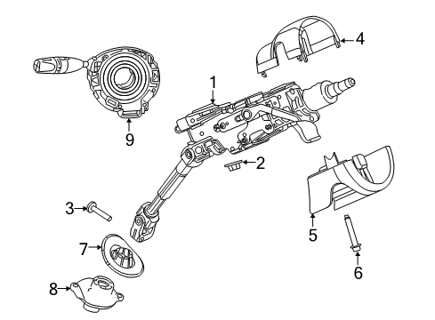 2014 Jeep Cherokee Switches Switch-Instrument Panel Diagram for 68143780AD