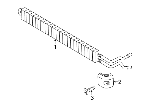 2015 BMW X5 Power Steering Oil Cooler Bracket, Power-Steering Cooler Diagram for 17117561546