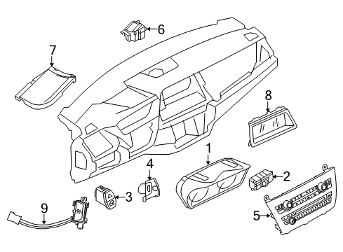 2017 BMW X6 Instruments & Gauges Bdc Body Domain Controller Diagram for 61358796096