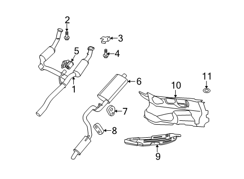 2007 Dodge Nitro Exhaust Components ISOLATOR-Exhaust Diagram for 52124079AA