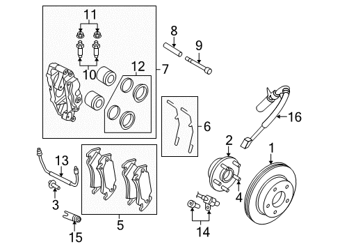 2006 Dodge Ram 1500 Anti-Lock Brakes Bolt Diagram for 5143406AA