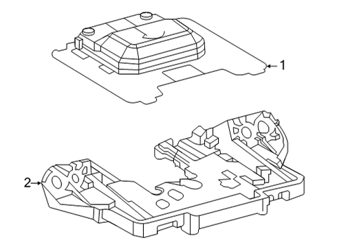 2022 Toyota Venza Navigation System Components Module Diagram for 840C0-48020