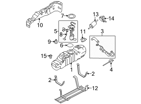 2009 Ford F-250 Super Duty Fuel Injection Injector Diagram for BC3Z-9F593-A