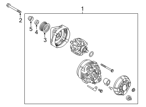 2019 Hyundai Santa Fe Alternator Cap Diagram for 37322-2G050