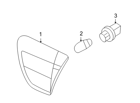 2007 Mercury Milan Bulbs Tail Lamp Diagram for 6N7Z-13404-BA