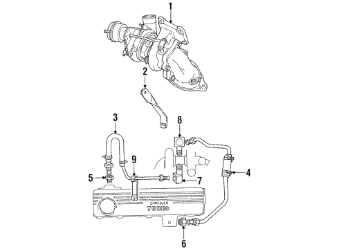 1992 Dodge Daytona Turbocharger T/CHARGER-Premium CUMMINS Diesel Diagram for R4448992