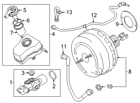 2013 BMW X1 Hydraulic System Vacuum Pipe Diagram for 11667609055