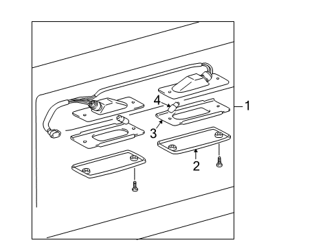 1999 Toyota 4Runner License Lamps License Lamp Diagram for 81270-35120