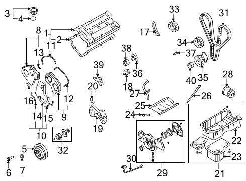 2006 Kia Amanti Senders Switch Assembly-Oil Pressure Diagram for 9476039700