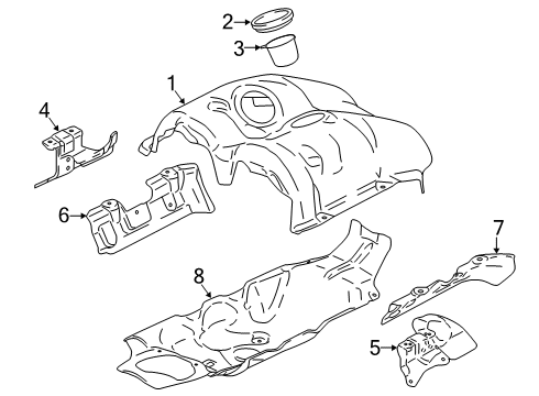 2018 BMW M5 Turbocharger HOLDER FOR BRIDGE OF V-SPACE Diagram for 11657852133