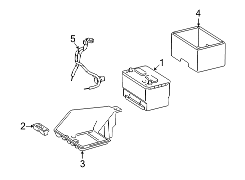 2011 Ram 2500 Battery Engine Ground Cable Right Side Battery Negative Diagram for 68078726AA