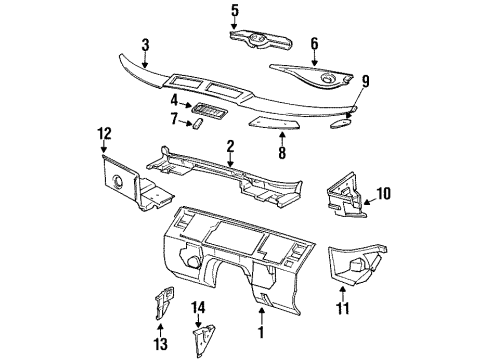 1992 BMW 850i Cowl Grid, Right Diagram for 51131970696