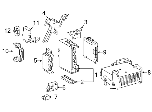 2021 Toyota Tacoma Headlamps Module Diagram for 89220-04N90