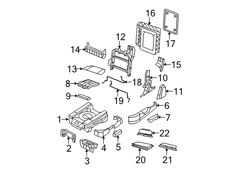 2008 Chrysler Town & Country Second Row Seats Screw Diagram for 5139365AA
