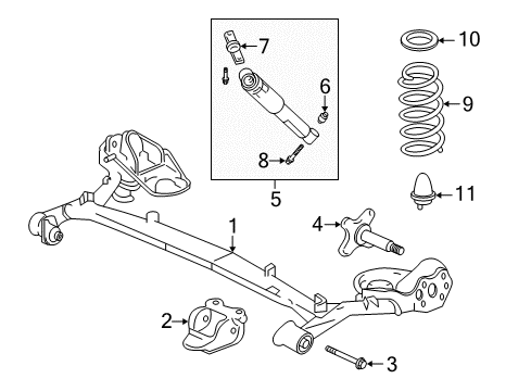 2000 Honda Insight Rear Suspension Spring, Rear Diagram for 52441-S3Y-013