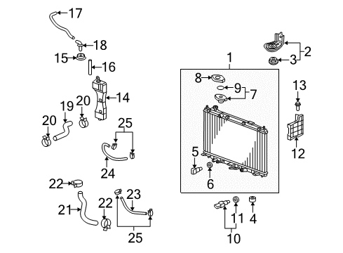 2010 Honda Fit Powertrain Control Control Module, Engine (Rewritable) Diagram for 37820-RP3-A04