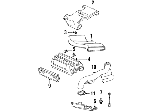 1998 Dodge Neon Filters Hose Diagram for 4669795