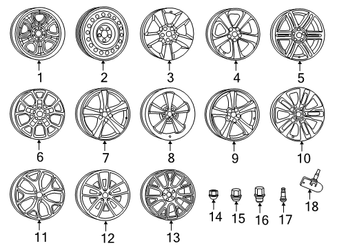 2015 Dodge Charger Wheels Spare Wheel Diagram for 4782465AB