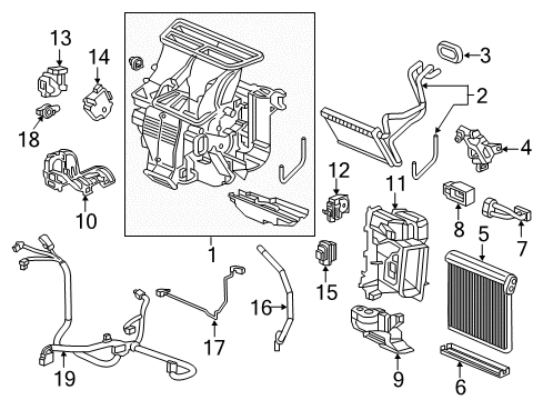 2016 Acura TLX Switches & Sensors Pipe Sub-Assembly Diagram for 80216-TZ7-A41