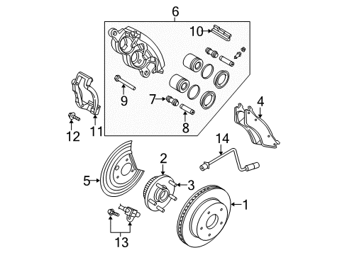 2006 Dodge Durango Anti-Lock Brakes Anti-Lock Brake Module Diagram for 5160604AD