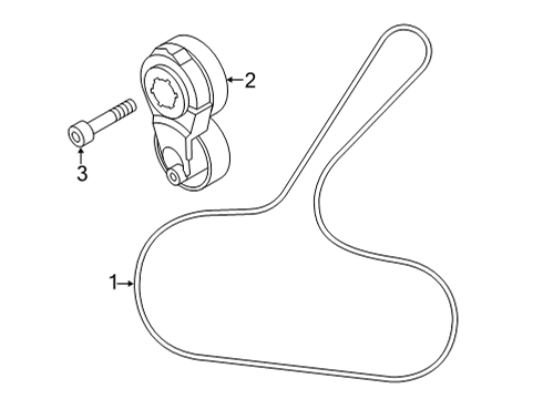 2021 Nissan Sentra Belts & Pulleys Belt-Fan & ALTERNATOR Diagram for 11720-5TA0B